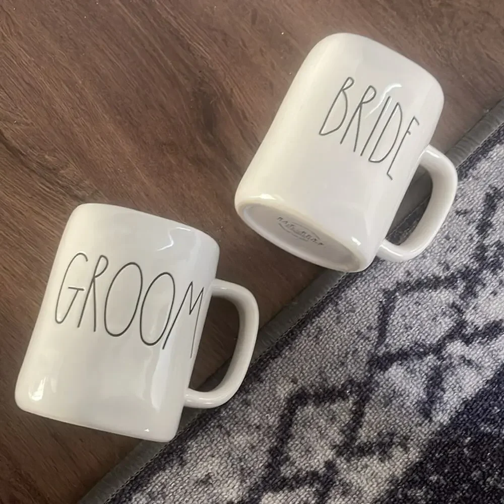 RAE DONN GROOM BRIDE wedding two pieces Mug